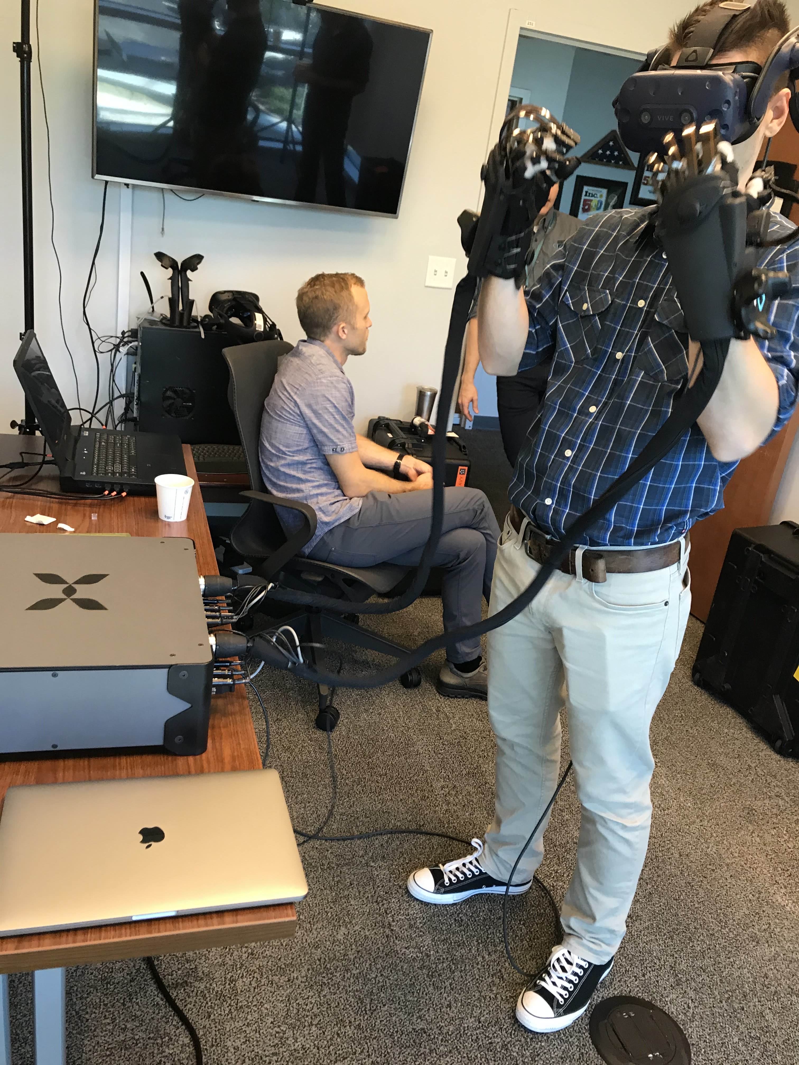 HaptX setup at ECS